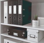 LEITZ Ordner Rückenbreite 8 cm DIN A4 Karton schwarz