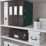 LEITZ Ordner Rückenbreite 8 cm DIN A4 Karton schwarz