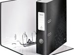 LEITZ Ordner Rückenbreite 8 cm DIN A4 Karton schwarz