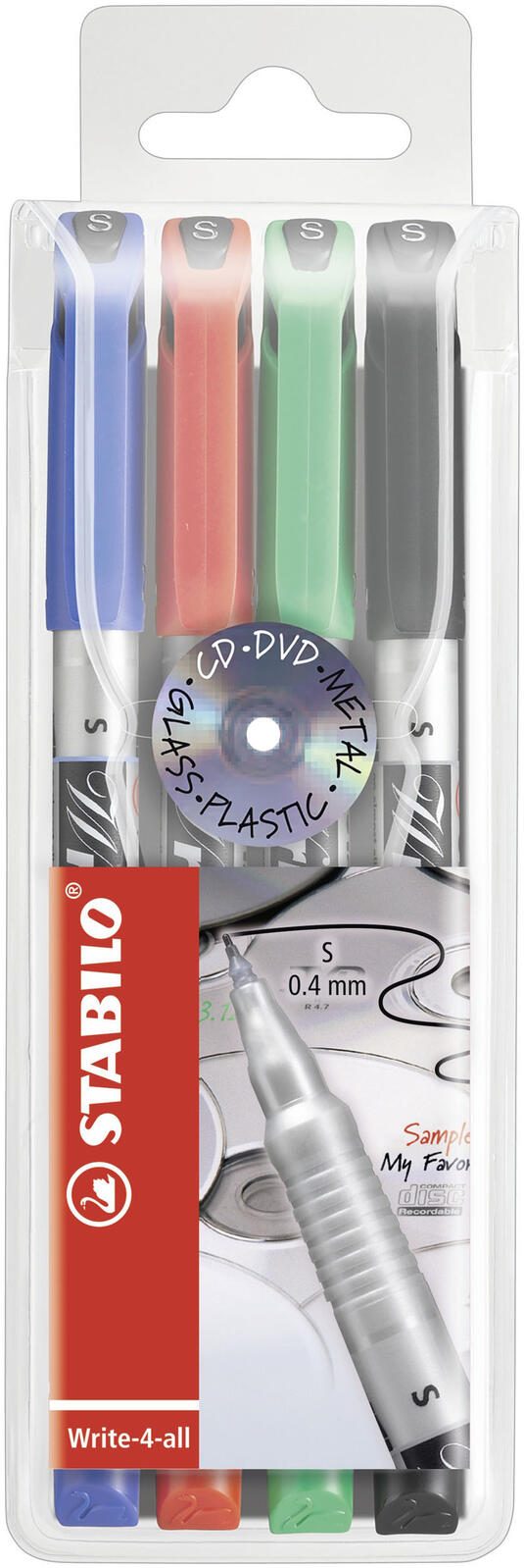 STABILO Permanentmarker 0.4 cm Mehrfarbig