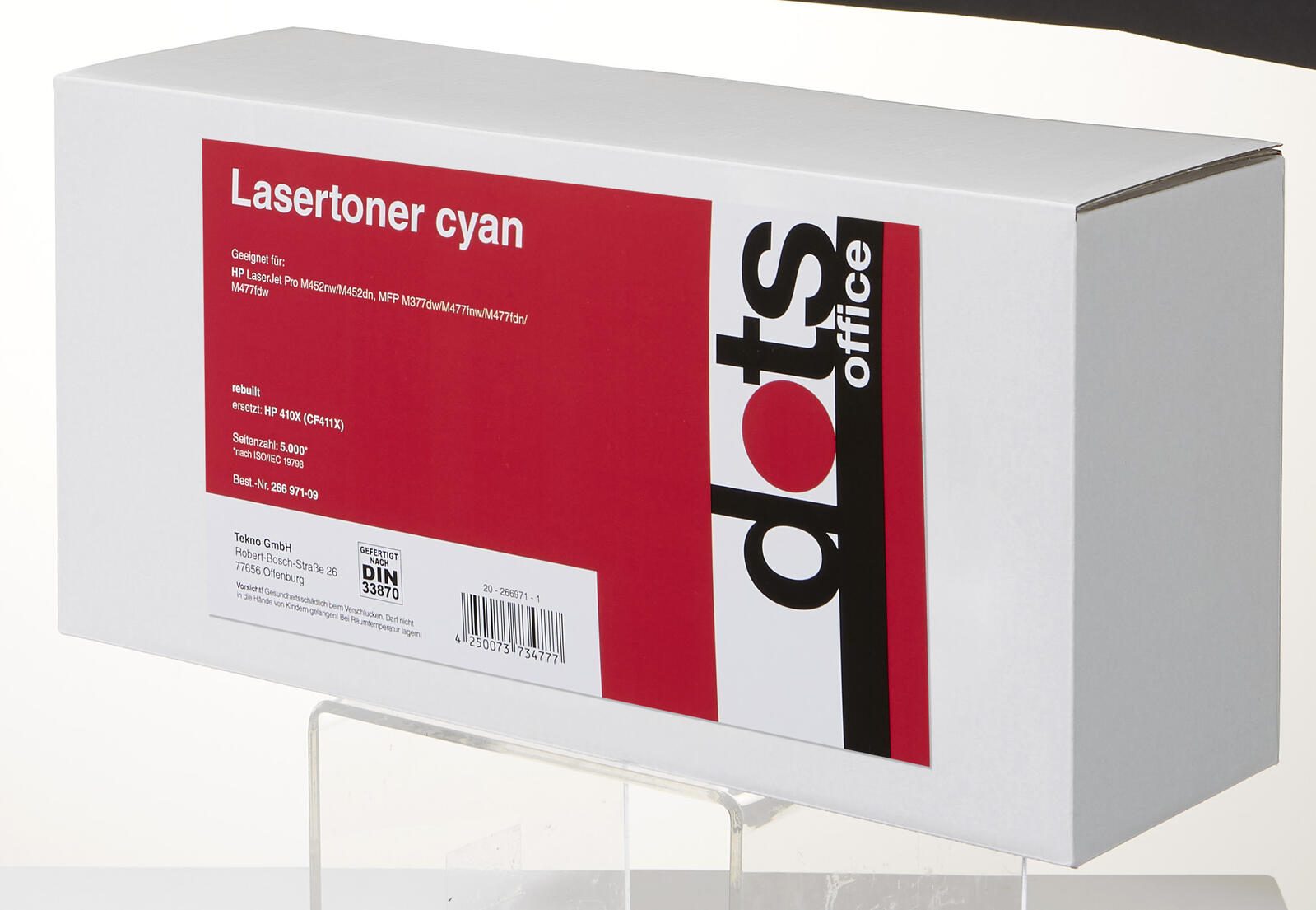 dots Toner kompatibel zu HP 410X (CF411X) cyan