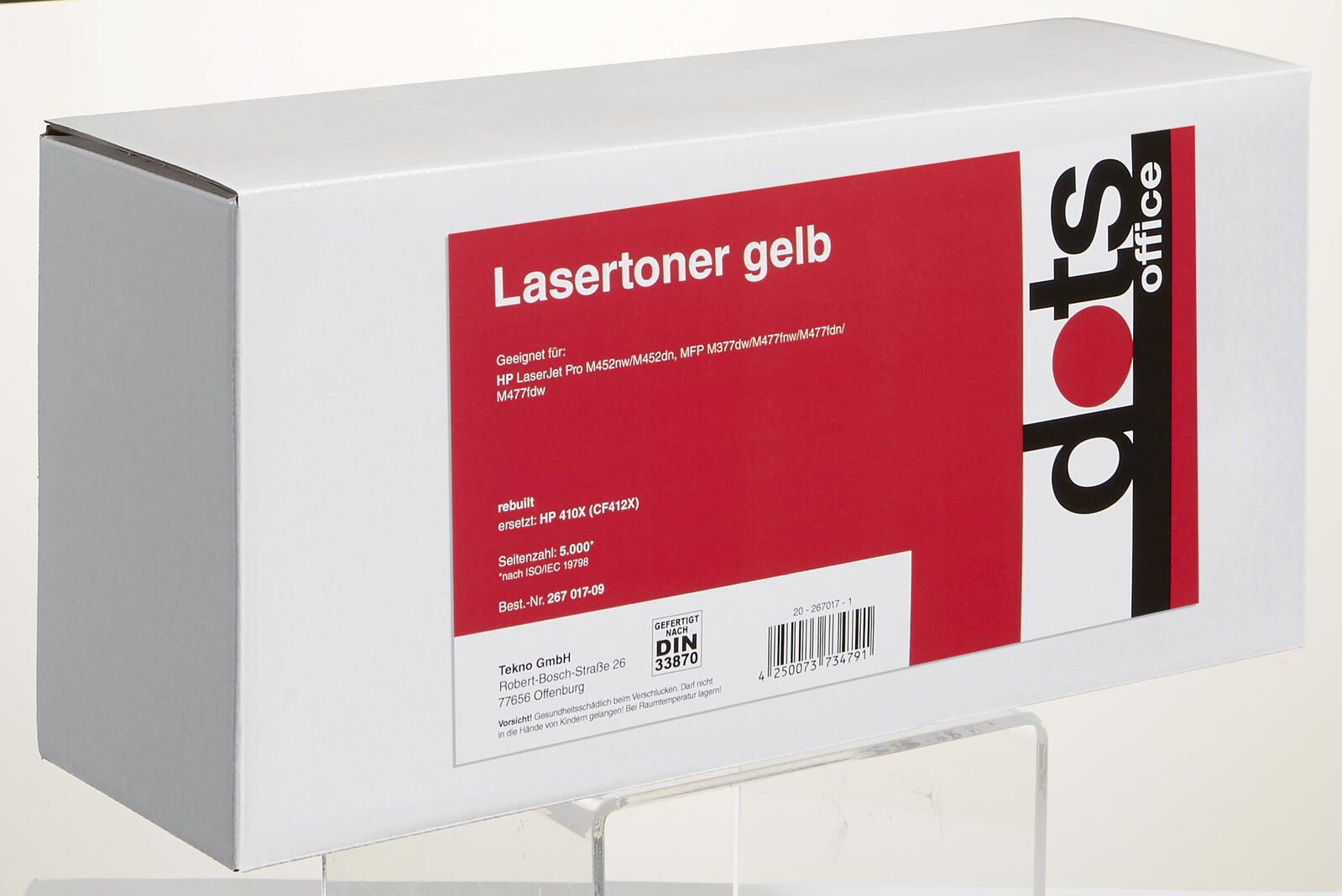 dots Toner kompatibel zu HP 410X (CF412X) gelb