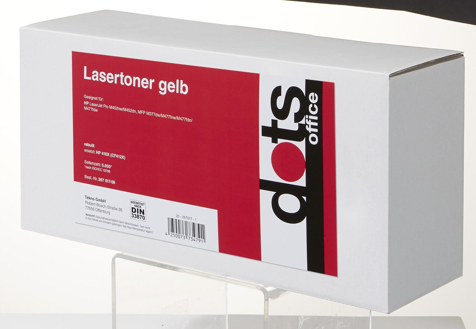 dots Toner kompatibel zu HP 410X (CF412X) gelb