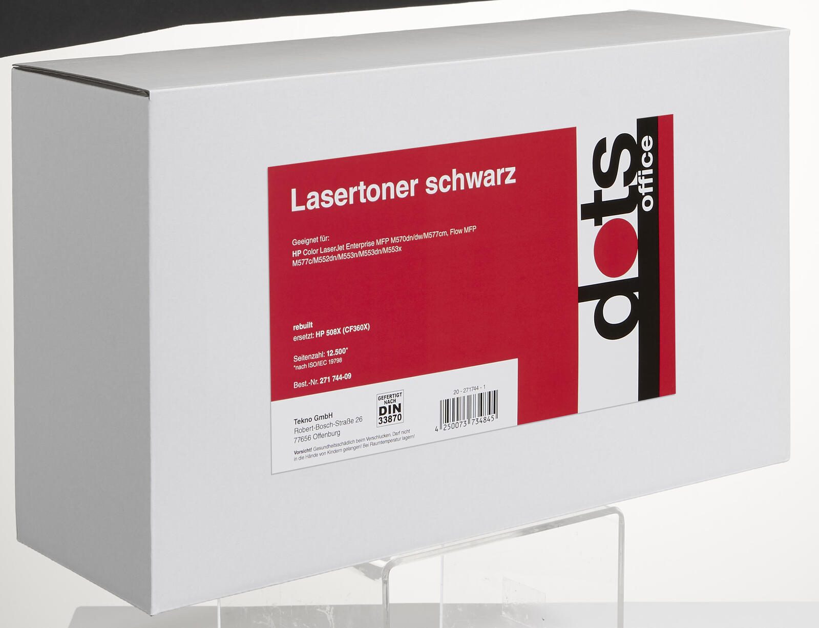 dots Toner kompatibel zu HP 508X (CF360X) schwarz