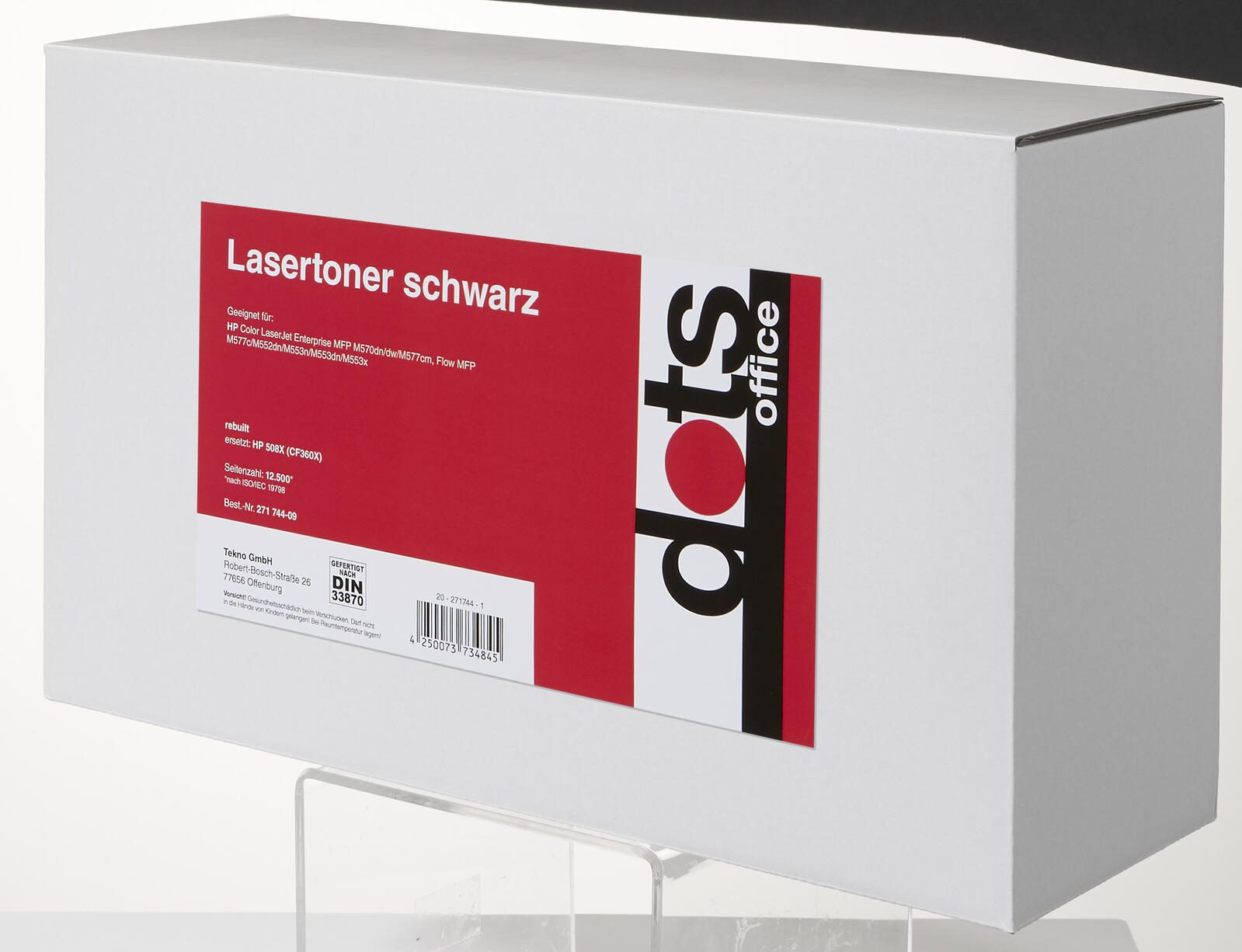 dots Toner kompatibel zu HP 508X (CF360X) schwarz