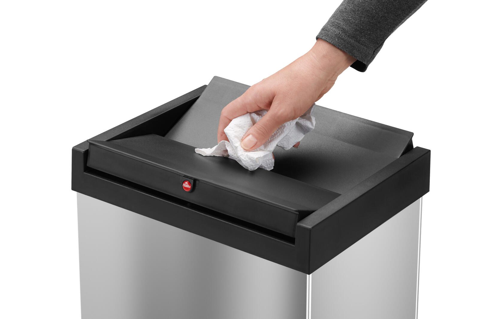 Hailo Mülleimer 35,0 l silber