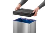 Hailo Mülleimer 35,0 l silber