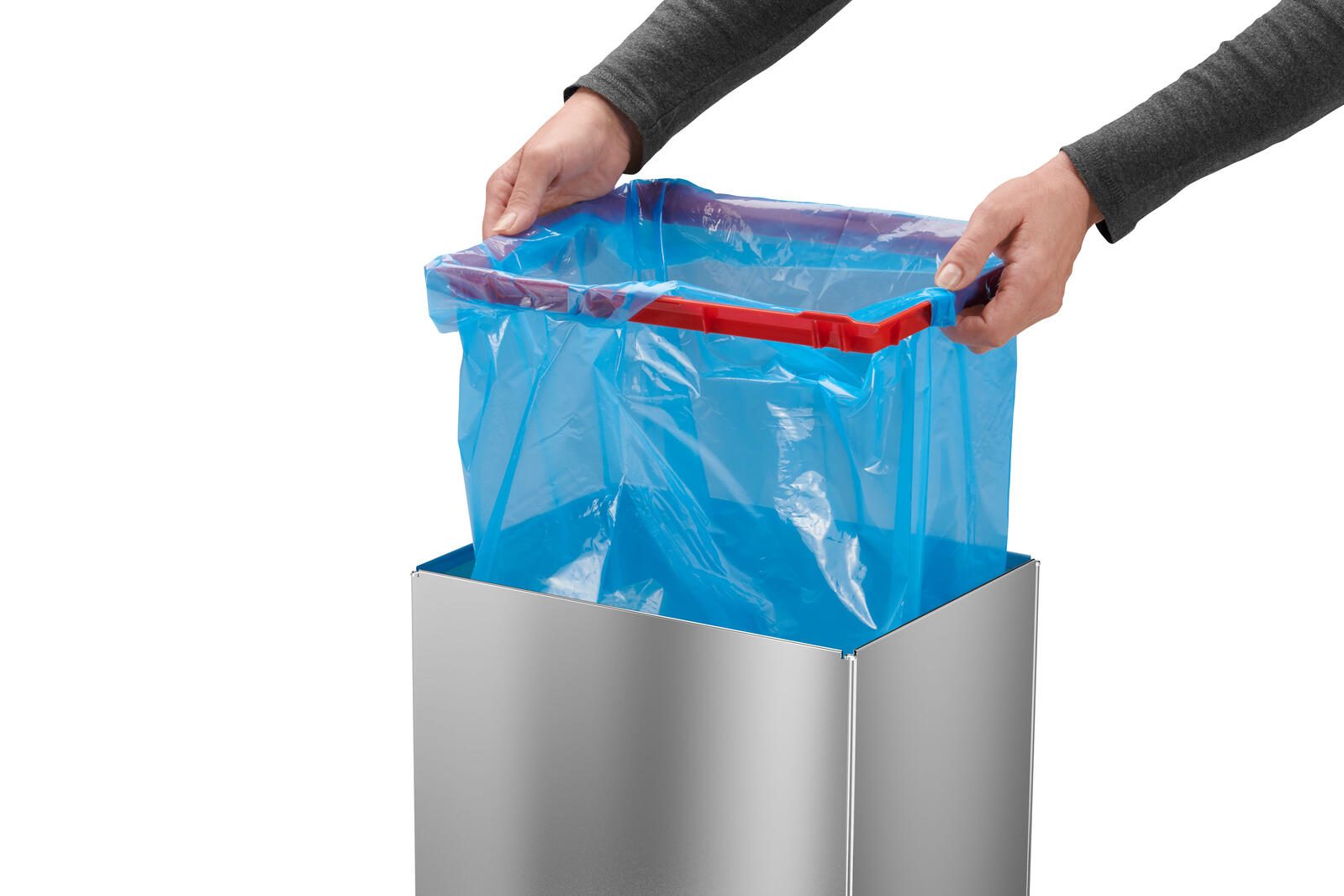 Hailo Mülleimer 35,0 l silber