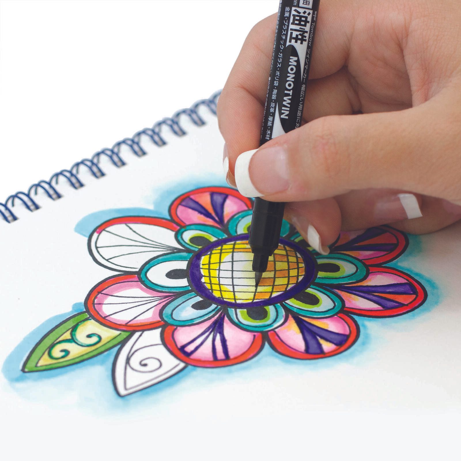 Tombow Permanentmarker-Set 0.4 - 0.8 mm Schwarz