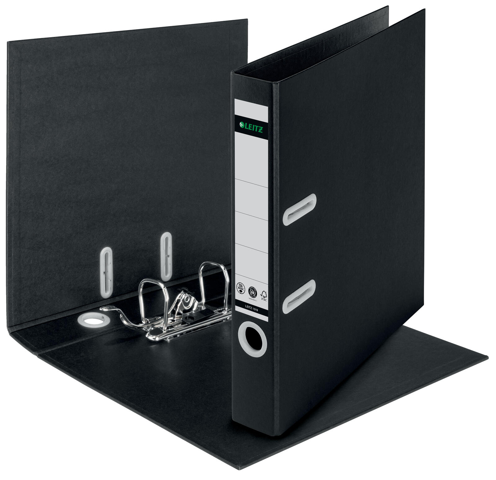 LEITZ Ordner Rückenbreite 5 cm DIN A4 Karton schwarz