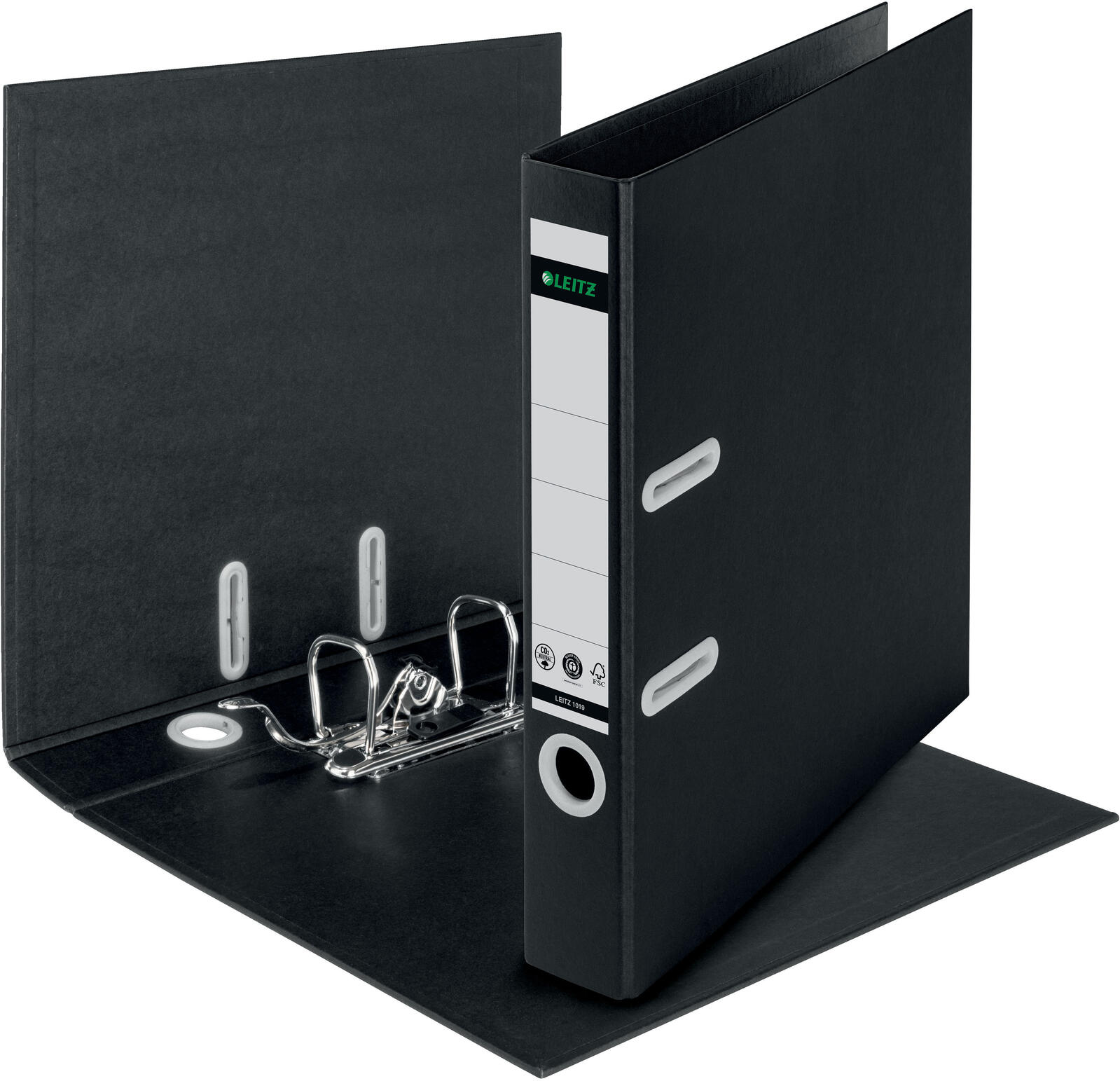 LEITZ Ordner Rückenbreite 5 cm DIN A4 Karton schwarz