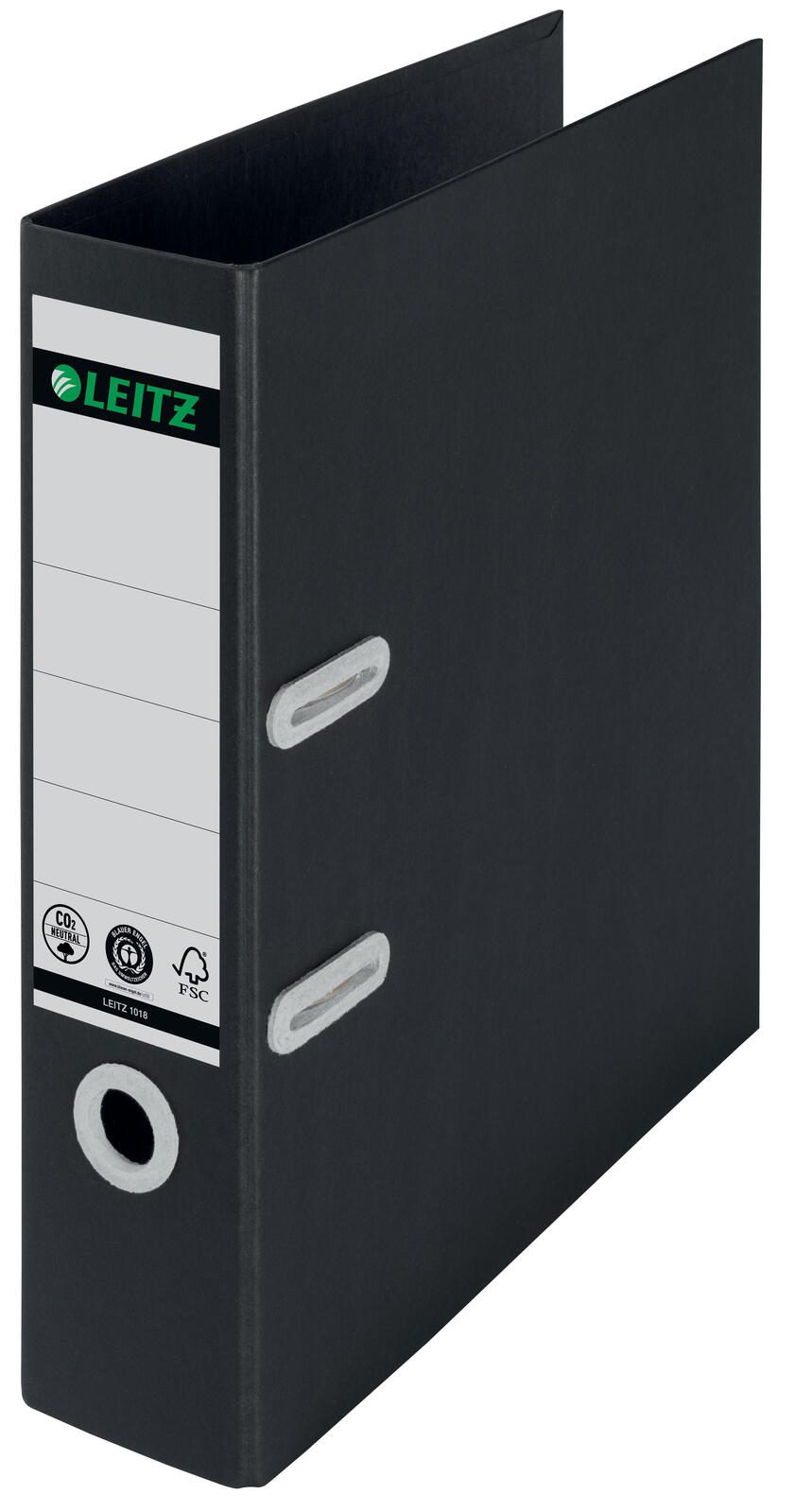 LEITZ Ordner Rückenbreite 8 cm DIN A4 Karton schwarz