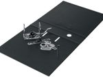 LEITZ Ordner Rückenbreite 8 cm DIN A4 Karton schwarz