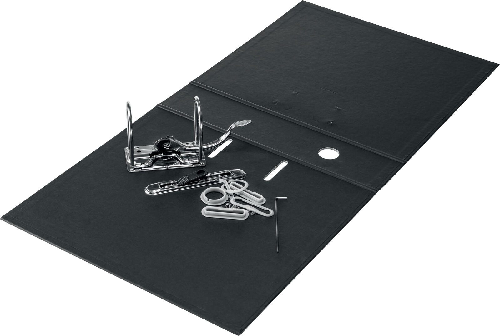 LEITZ Ordner Rückenbreite 8 cm DIN A4 Karton schwarz