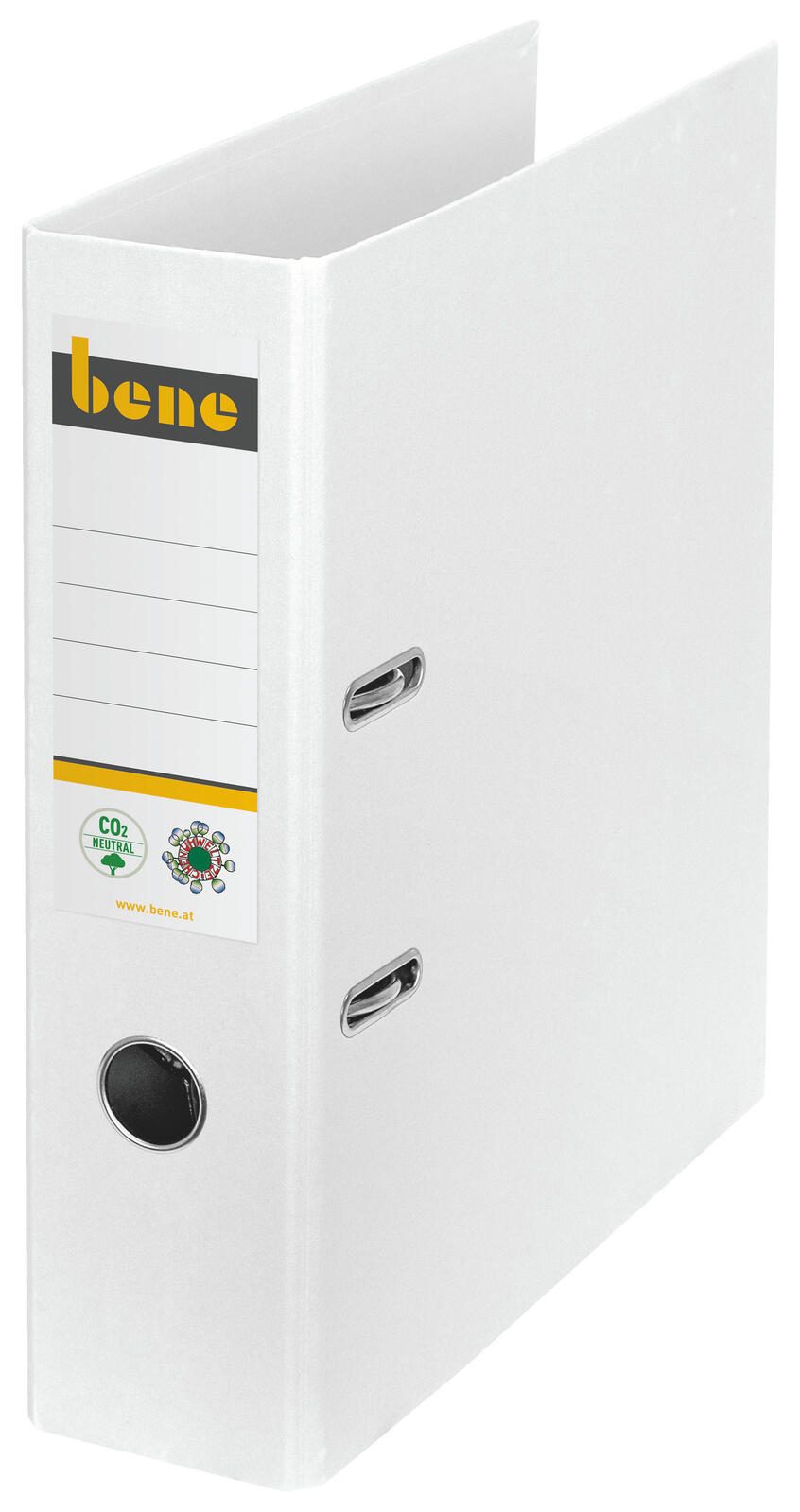 bene Ordner Rückenbreite 8 cm DIN A4 Karton weiß