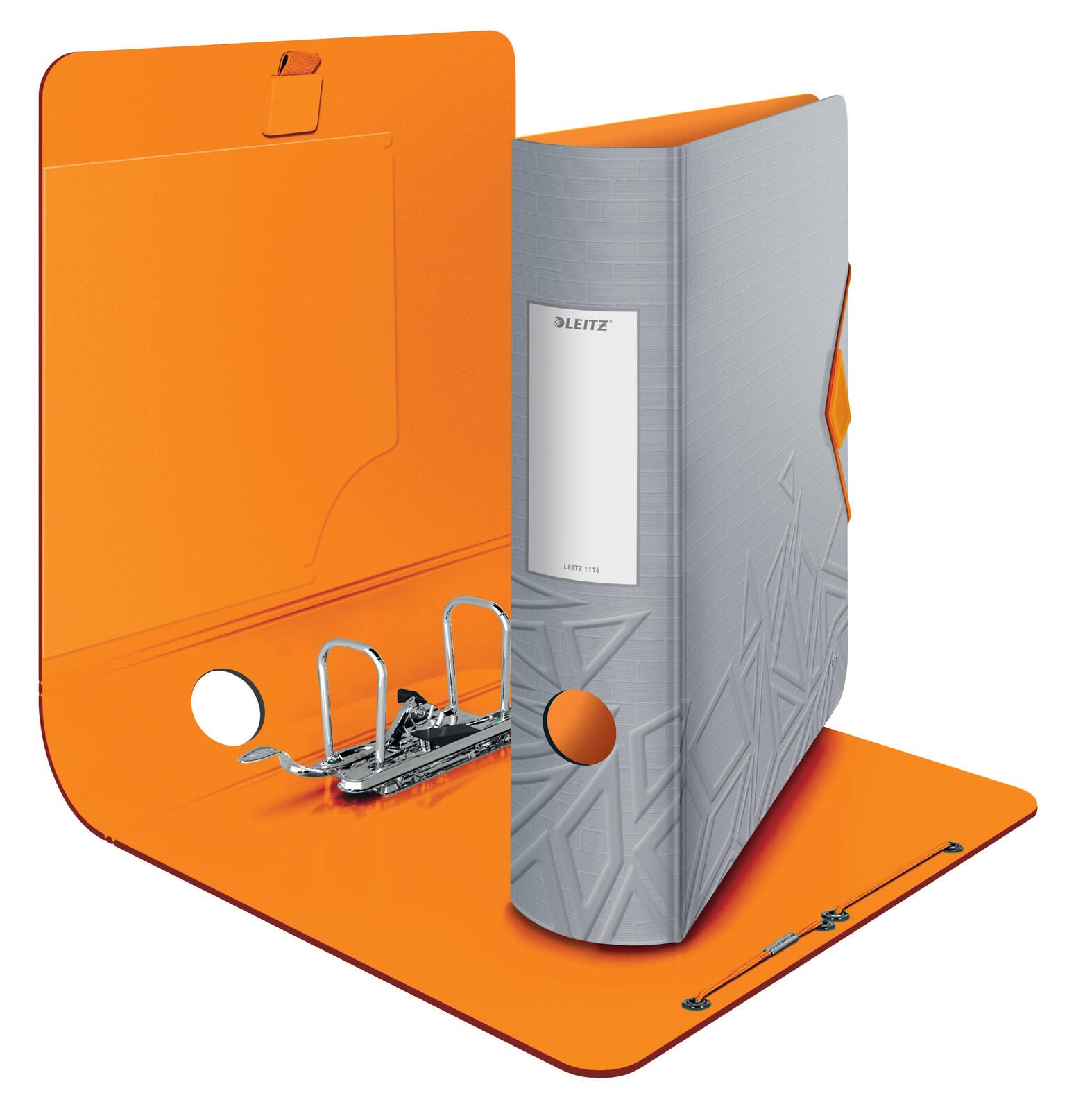 LEITZ Ordner Rückenbreite 8.2 cm DIN A4 Kunststoff grau