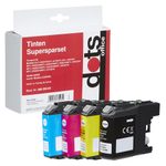dots Druckerpatronen kompatibel zu brother LC-223BK, LC-223C, LC-223M, LC-223Y, 4er-Set schwarz, cyan, magenta, gelb
