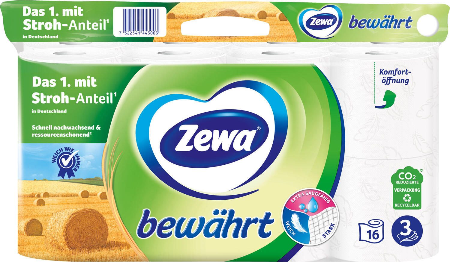 Zewa Toilettenpapier 3-lagig