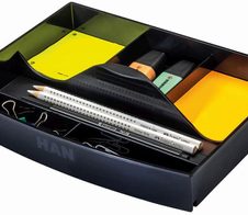 HAN Schubladeneinsatz Polystyrol schwarz