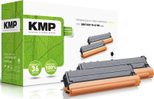 KMP Toner B-T98D schwarz kompatibel zu brother TN-421BK, 2er-Set