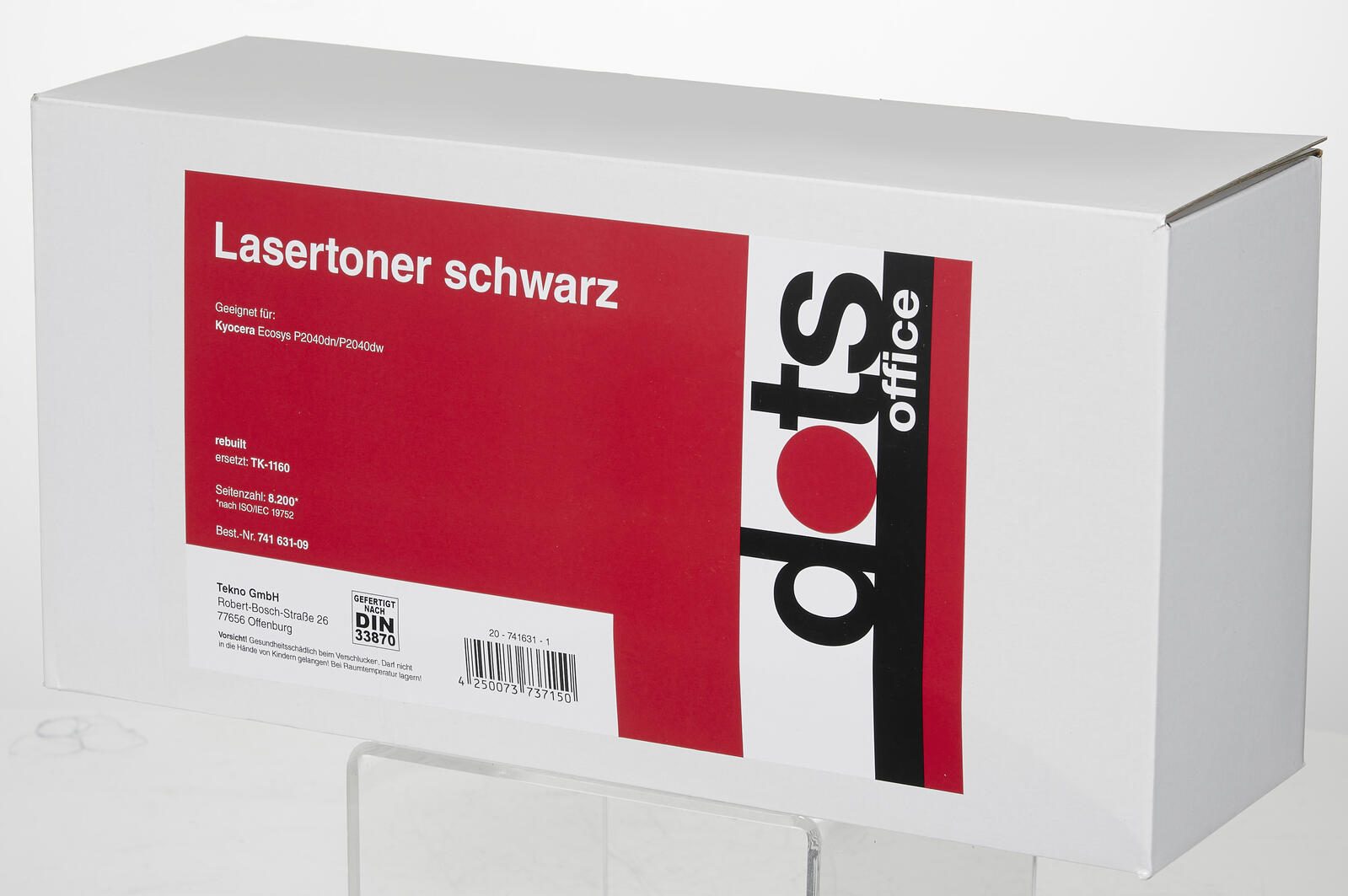 dots Toner kompatibel zu KYOCERA TK-1160 schwarz
