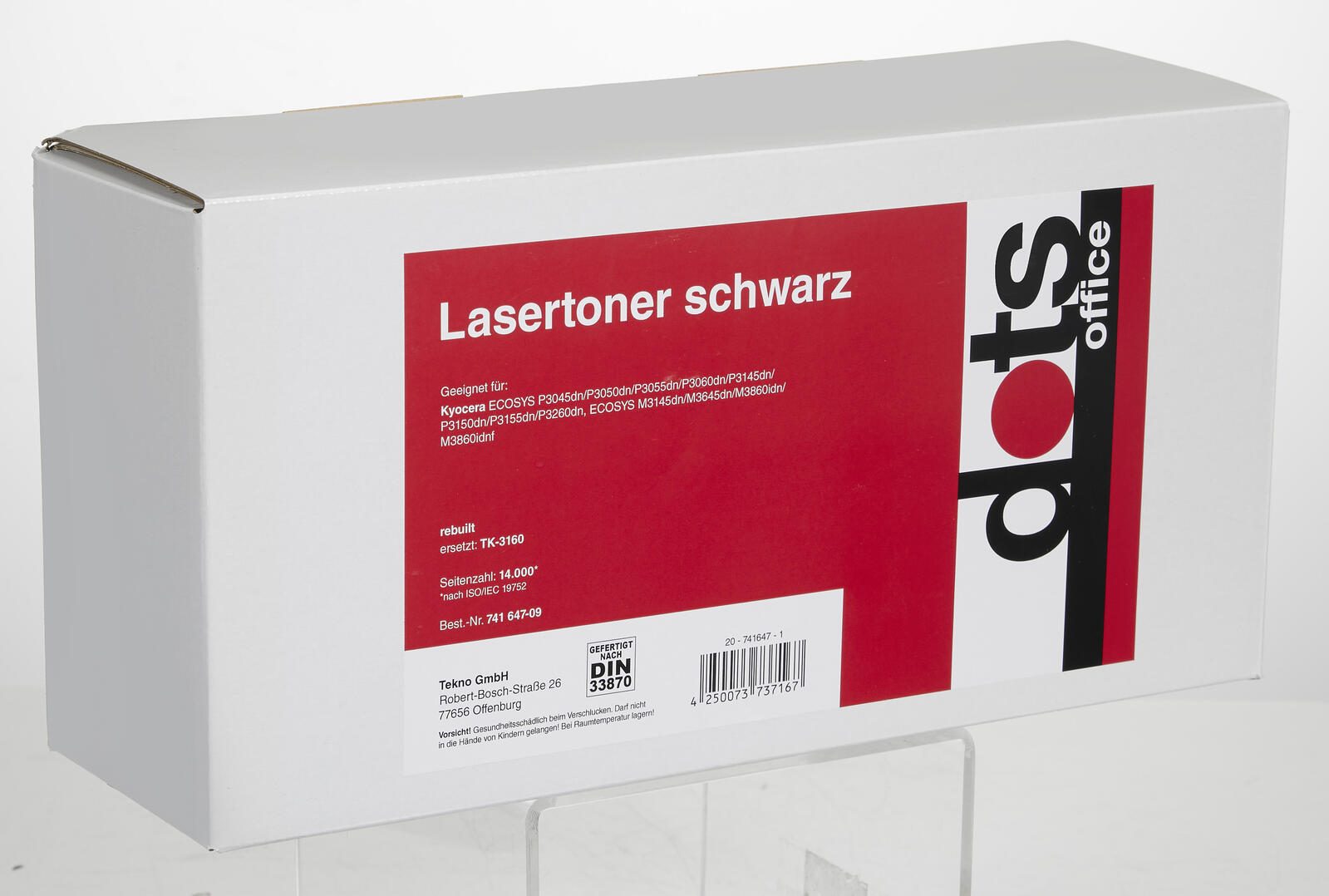 dots Toner kompatibel zu KYOCERA TK-3160 schwarz