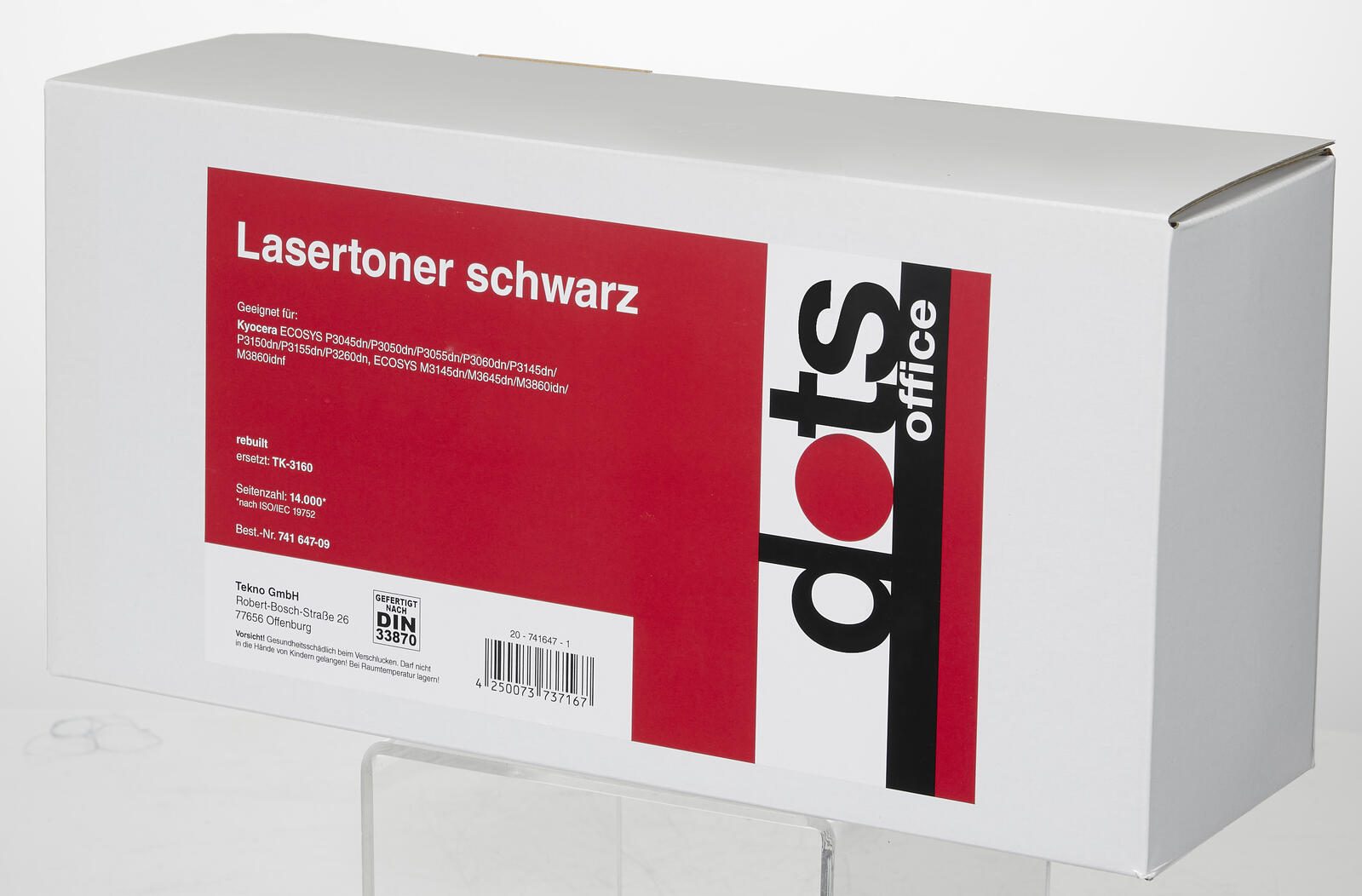 dots Toner kompatibel zu KYOCERA TK-3160 schwarz