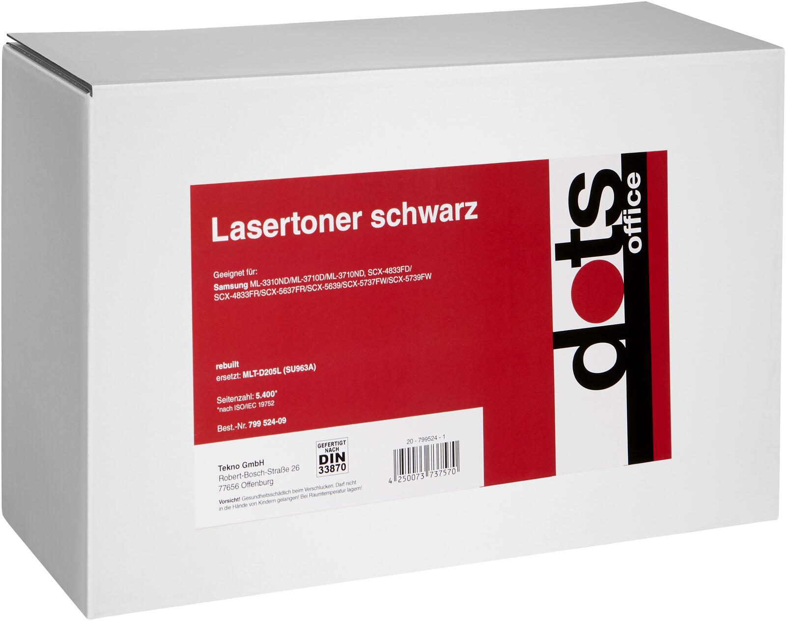 dots Toner kompatibel zu SAMSUNG MLT-D205L (SU963A) schwarz
