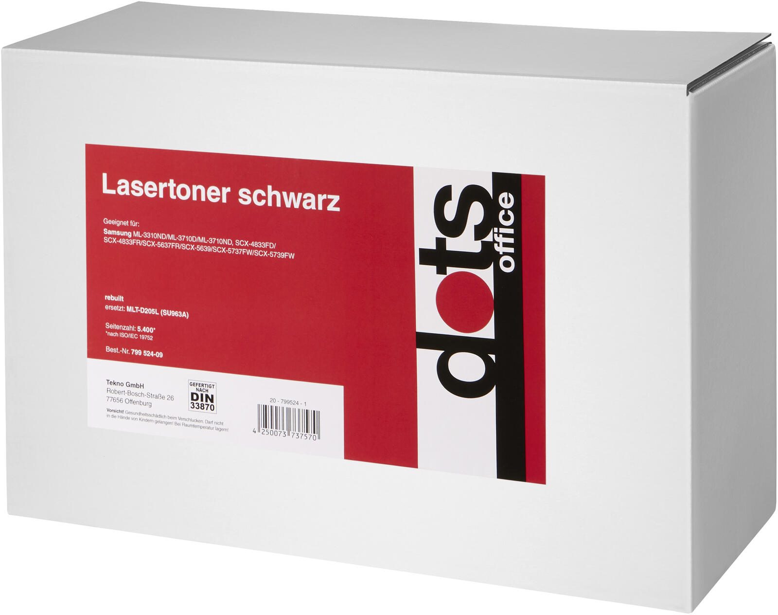 dots Toner kompatibel zu SAMSUNG MLT-D205L (SU963A) schwarz