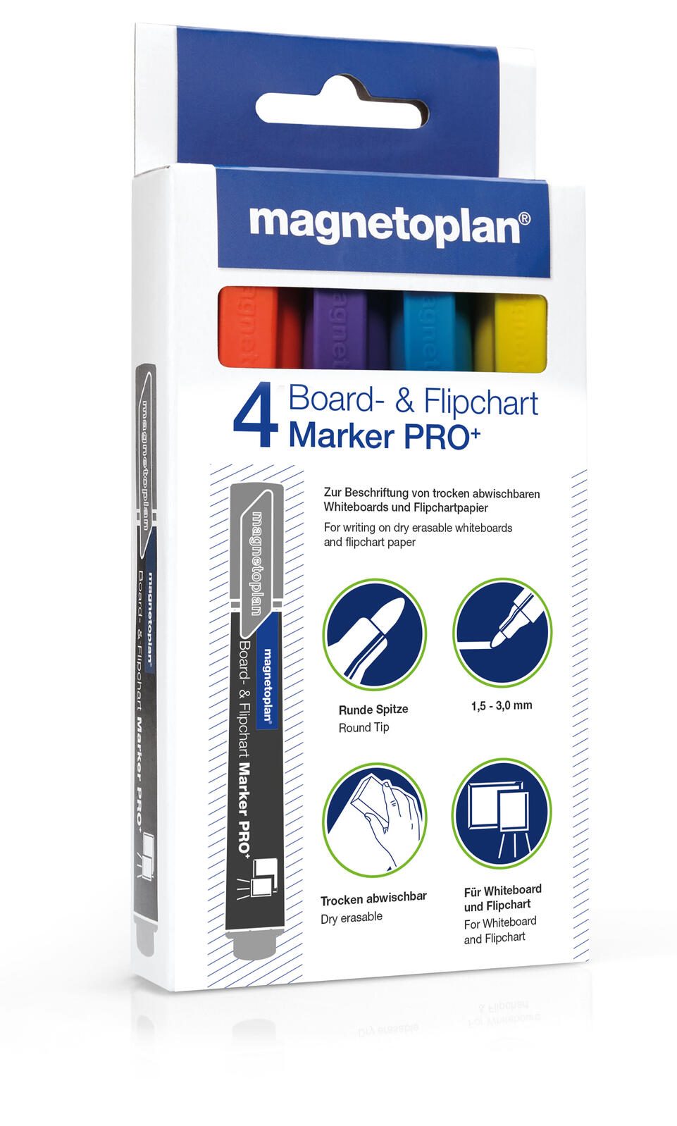 magnetoplan PRO Whiteboard- und Flipchart-Marker 1.5 - 3.0 mm Mehrfarbig