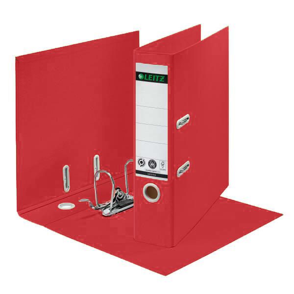 LEITZ Ordner Rückenbreite 8 cm DIN A4 Karton rot