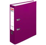 herlitz Ordner Rückenbreite 8 cm DIN A4 Kunststoff brombeer