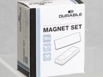 DURABLE Selbstklebende Magnete rot/gelb