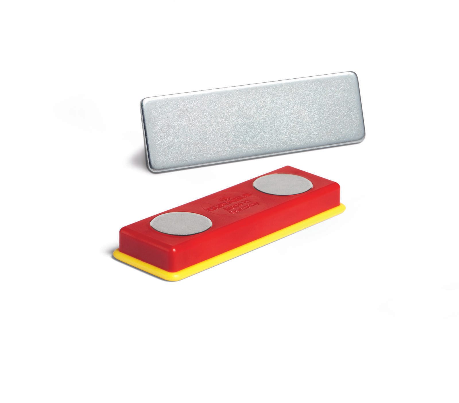 DURABLE Selbstklebende Magnete rot/gelb