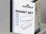 DURABLE Selbstklebende Magnete rot/gelb