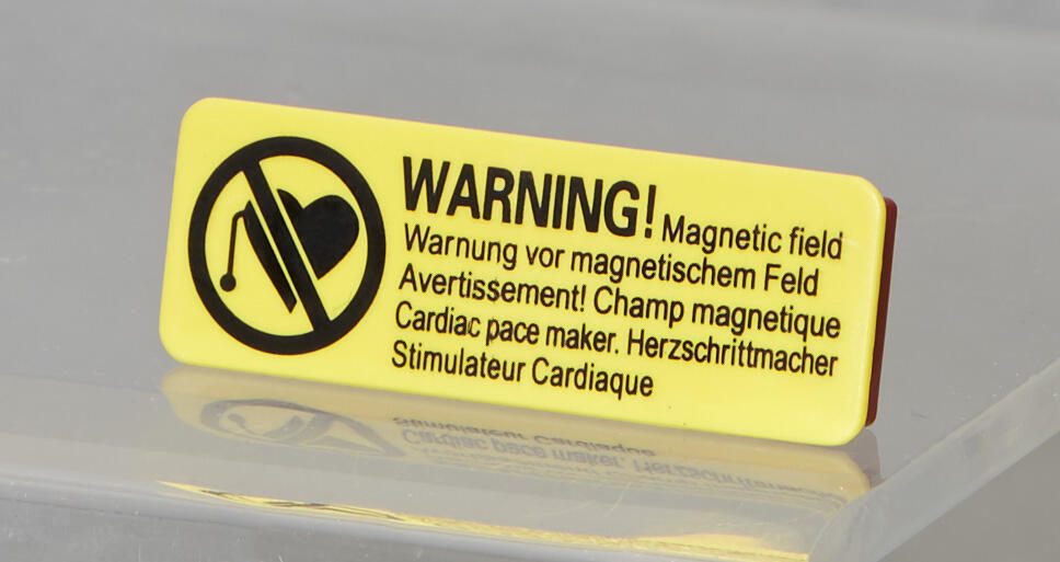 DURABLE Selbstklebende Magnete rot/gelb