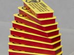 DURABLE Selbstklebende Magnete rot/gelb