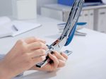 LEITZ Heftzange blau-metallic