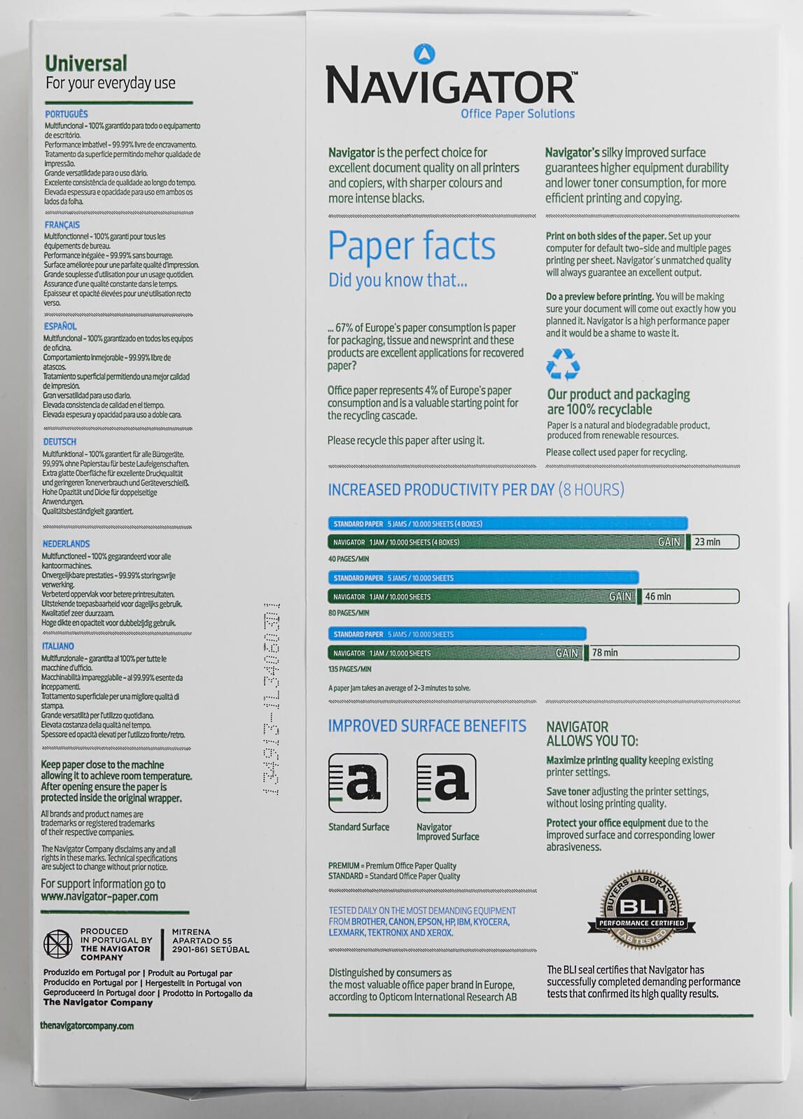 NAVIGATOR Kopierpapier DIN A4 80 g/m²