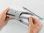 Rapid Heftzange silber