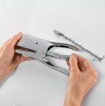 Rapid Heftzange silber