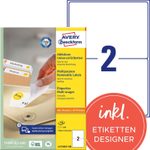AVERY Zweckform Etiketten L4734REV-100 weiß 199,6 x 143,5 mm