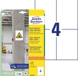AVERY Zweckform Power-Etiketten L7876-20 weiß 105,0 x 148,0 mm
