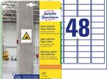 AVERY Zweckform Power-Etiketten L7873-20 weiß 45,7 x 21,2 mm