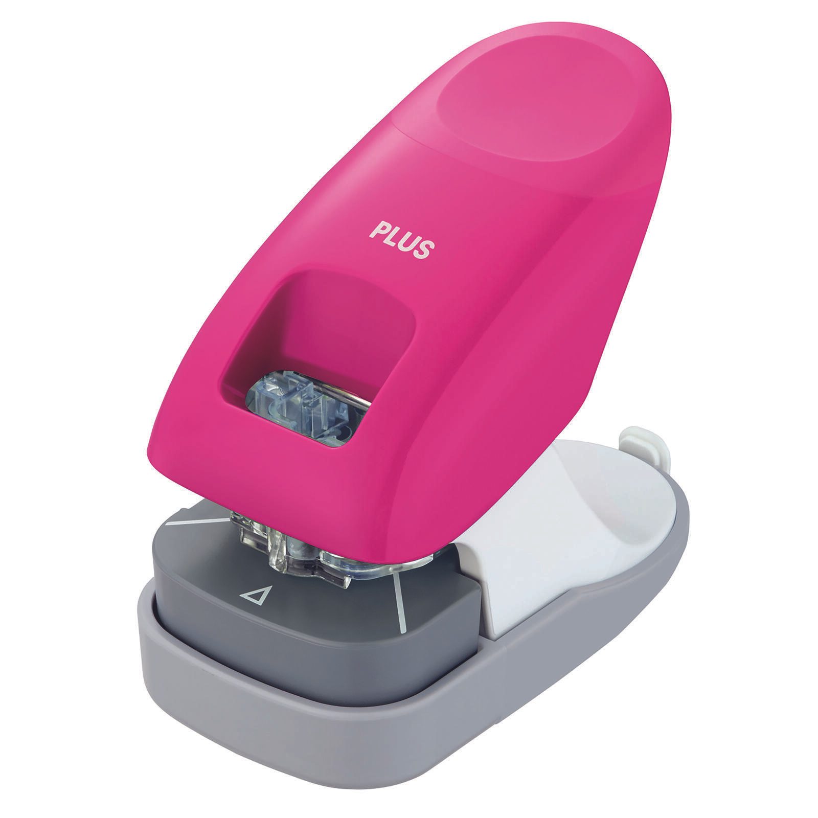 PLUS JAPAN Klammerloses Heftgerät pink