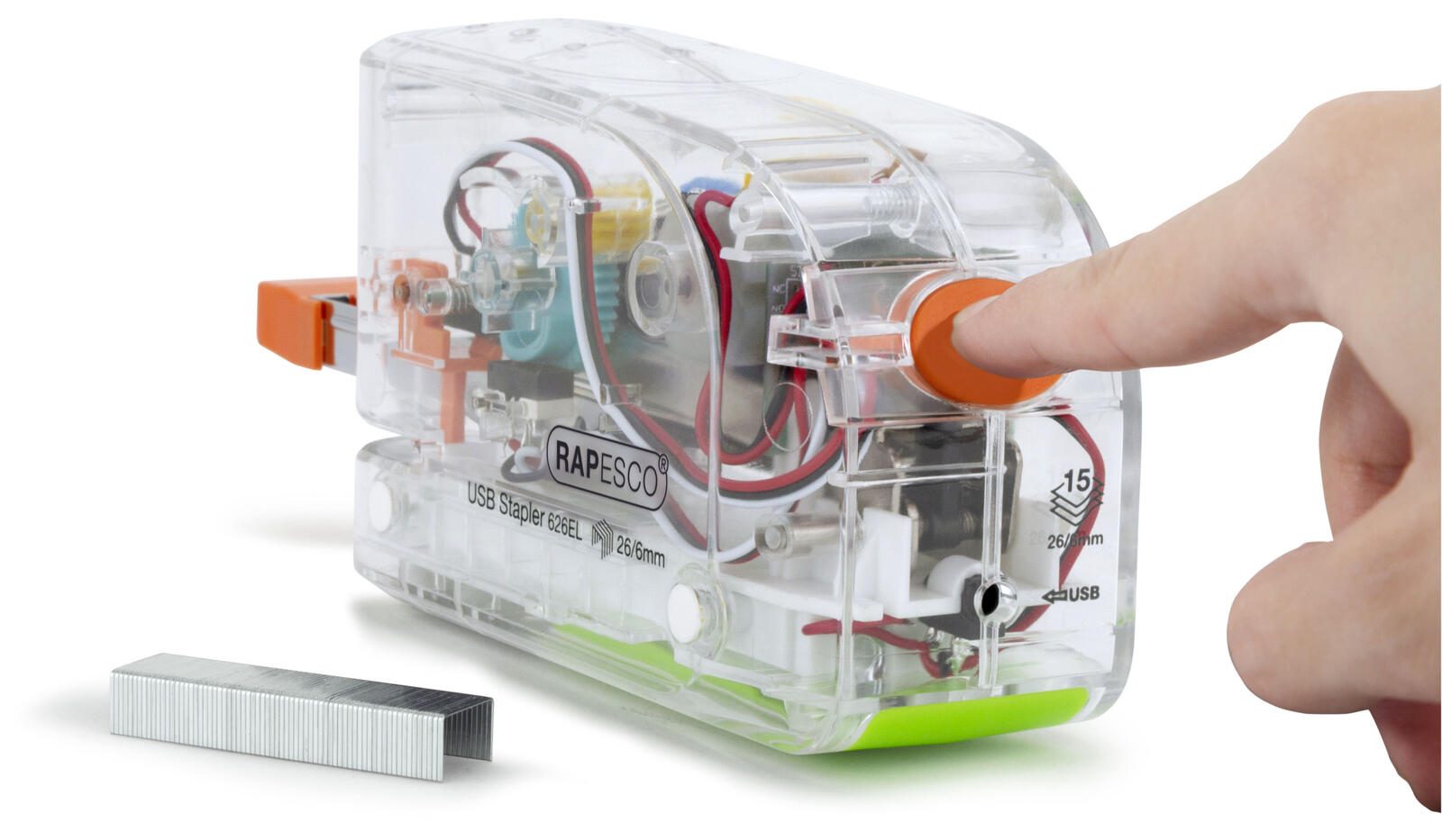 RAPESCO® Elektrohefter transparent