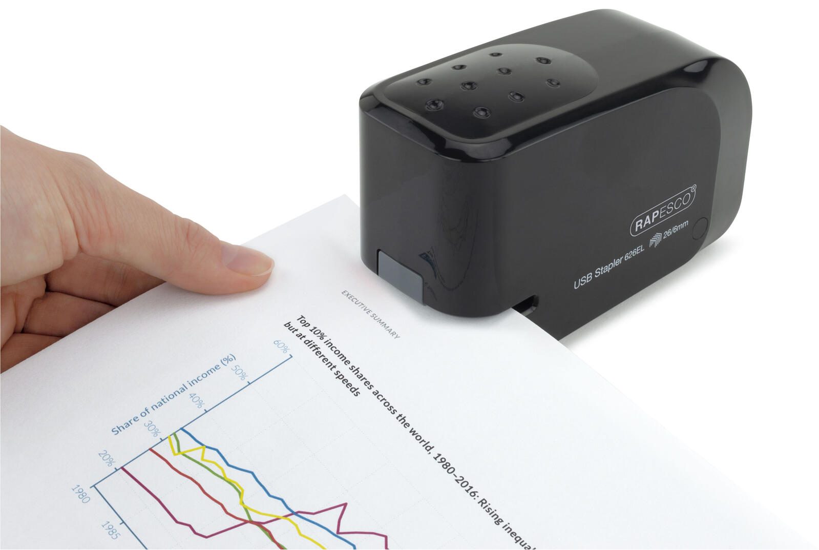 RAPESCO® Elektrohefter schwarz