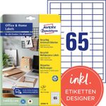 AVERY Zweckform Etiketten LR3666-10 weiß 38,0 x 21,2 mm