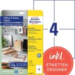 AVERY Zweckform Etiketten LR3483-10 weiß 105,0 x 148,0 mm