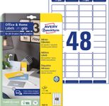 AVERY Zweckform Adressetiketten 7636-10 weiß 45,7 x 21,2 mm